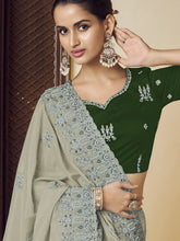 Womens Premium Fashion Ethnic Green Color Saree-MLSHWSA2154GRN0ONE